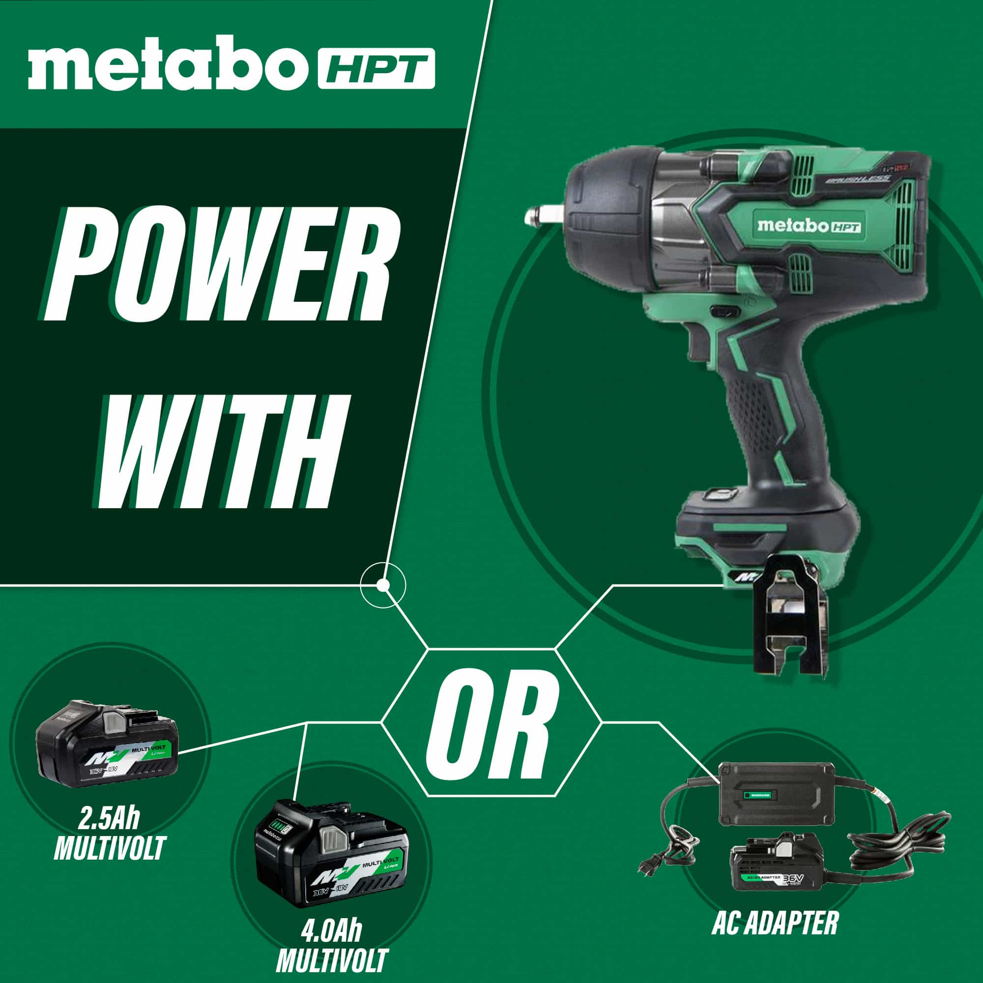 Metabo 36V Brushless 1/2" Impact Wrench - Tool Only - Image 5