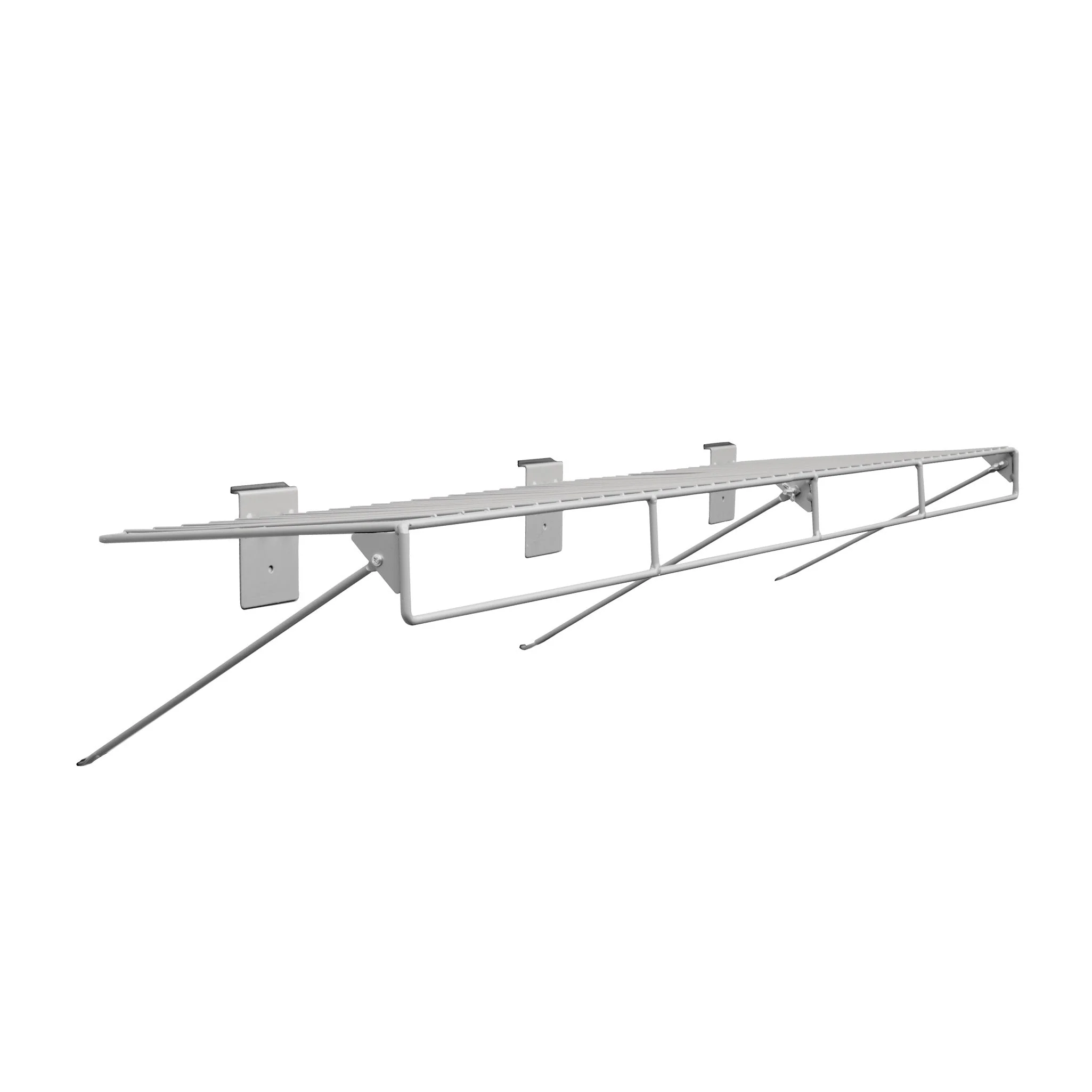 Crownwall Wire Shelf With Rail Slatwall Accessory - 48" x 12"