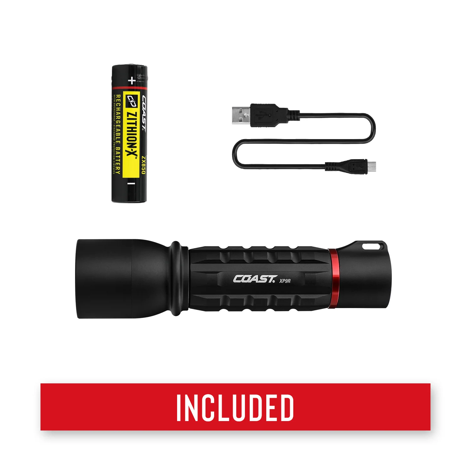 Coast XP9R Rechargeable Flashlight w/ Slide Focus - Image 8